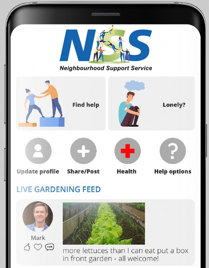 Screenshot of the NSS app